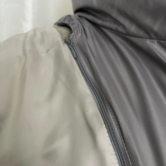 Cinzia Rocca Grey Alpaca Wool Short Coat With Nylon Insert - Picture 7 of 10